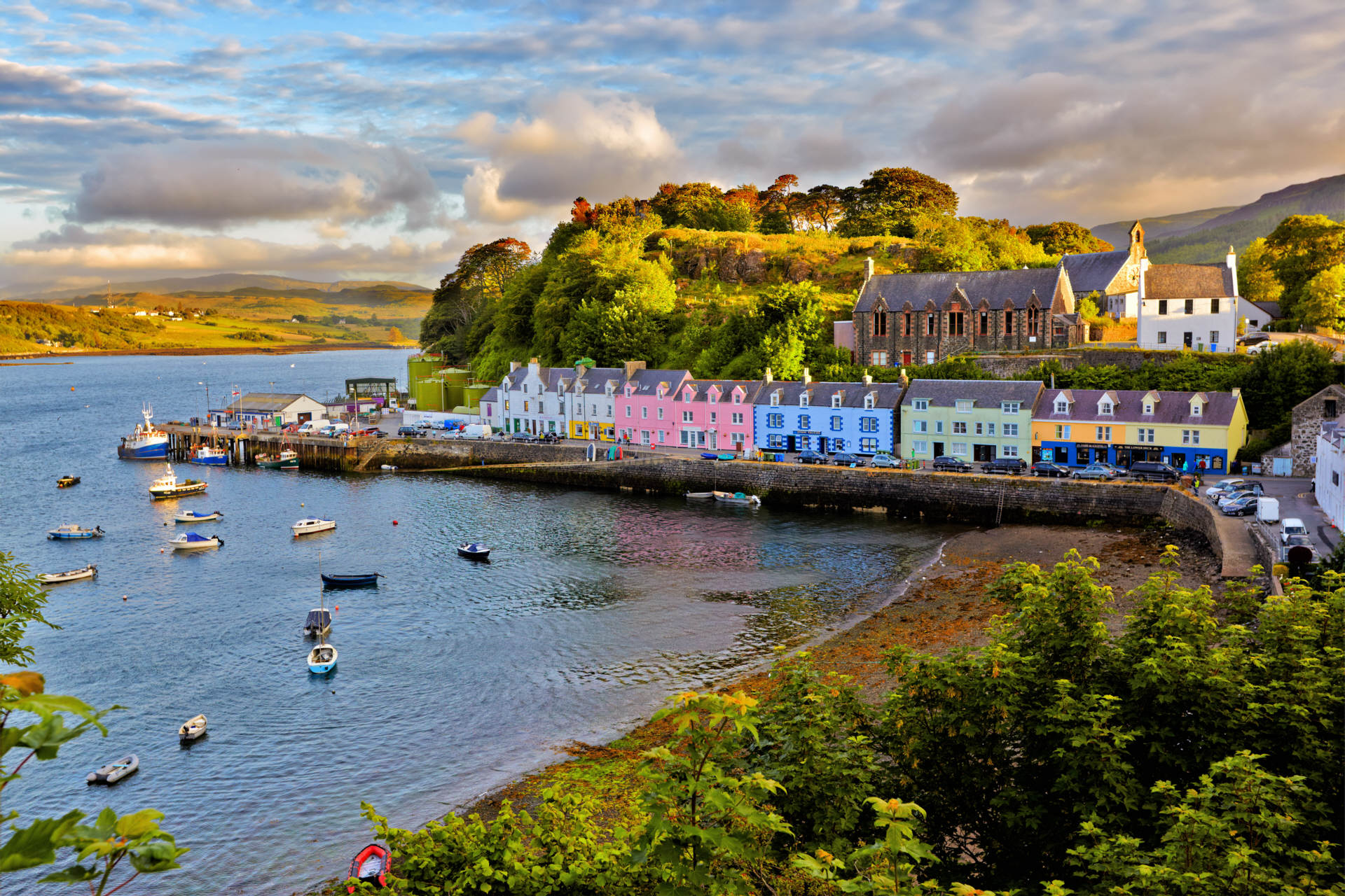 In Portree auf der Insel Skey