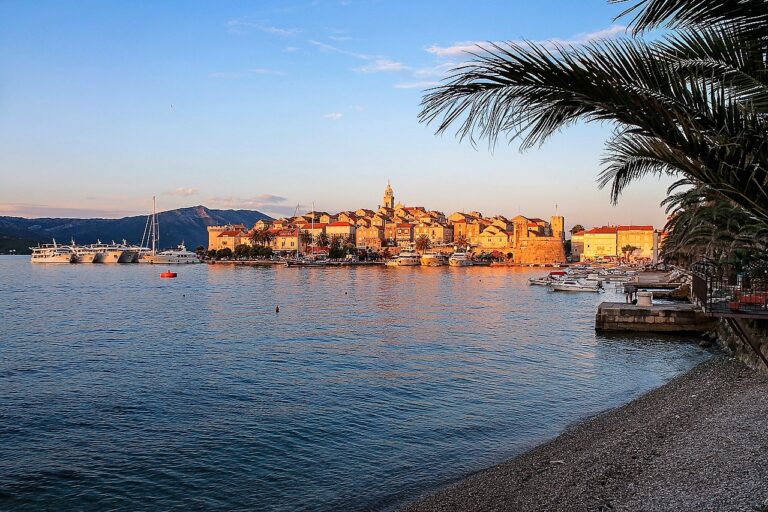Blick auf Korcula