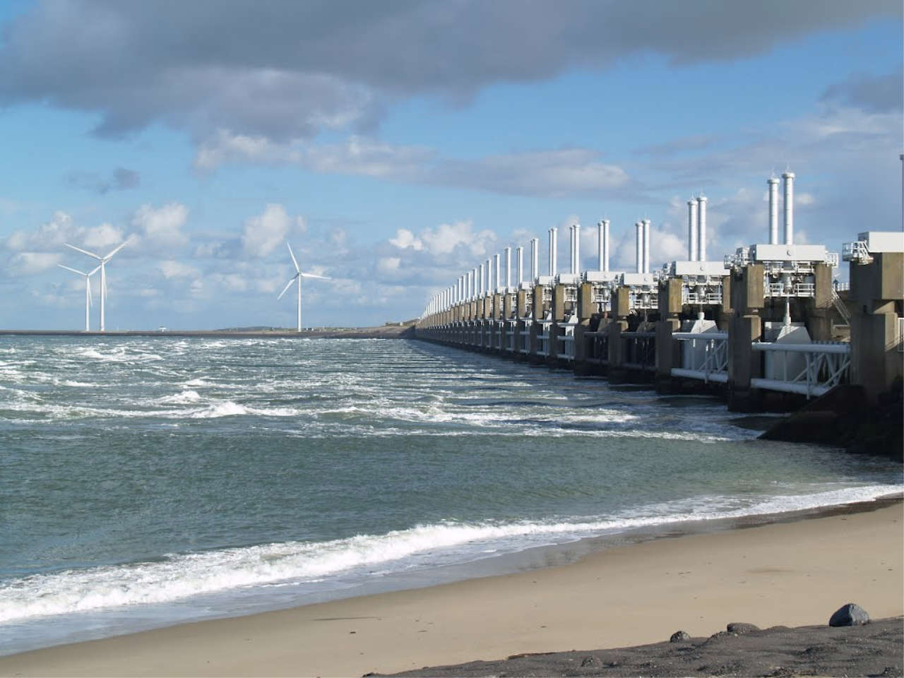 Das Oosterschelde Sperrwerk