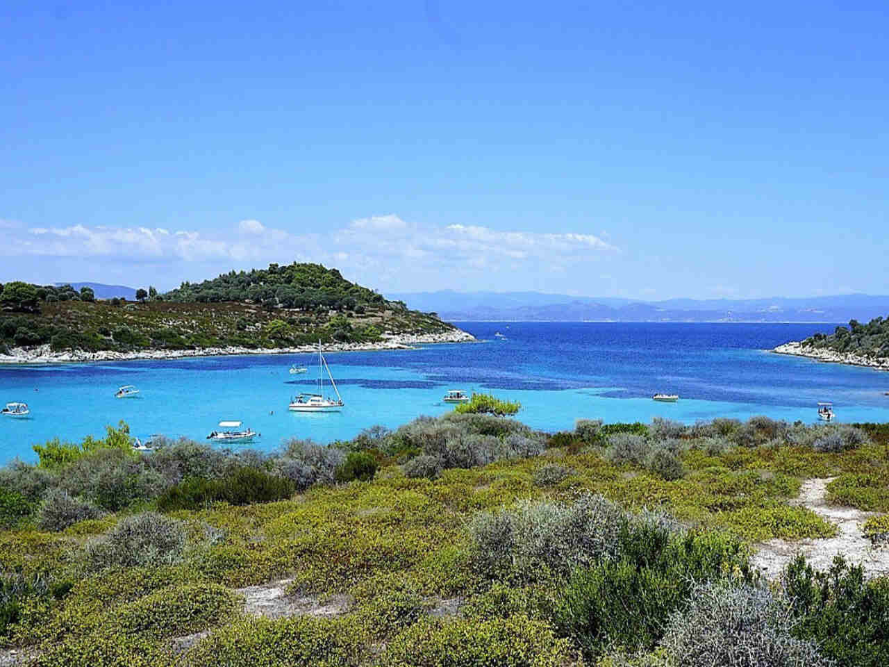 Bucht au der Halbinsel Sithonia