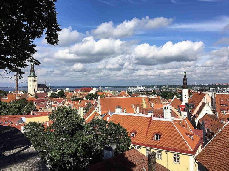 Blick über Dächer von Tallinn