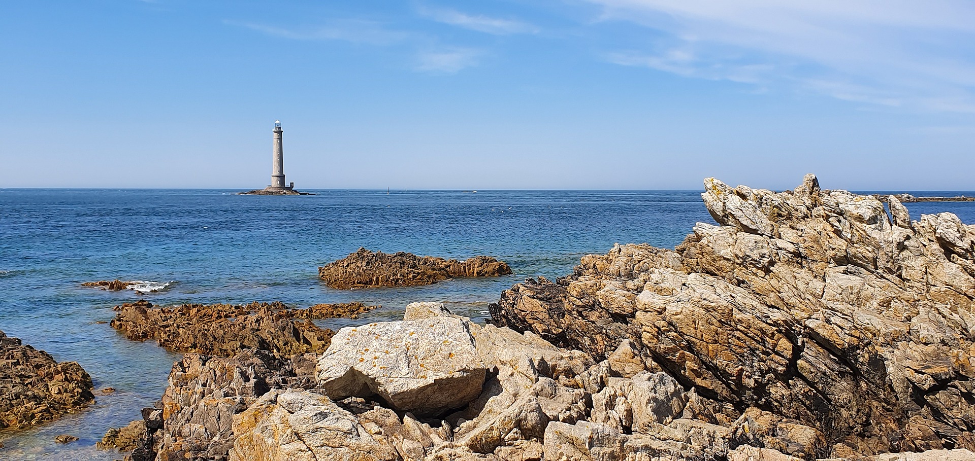 Der Leuchtturm Phare de Goury am Cap la Hague