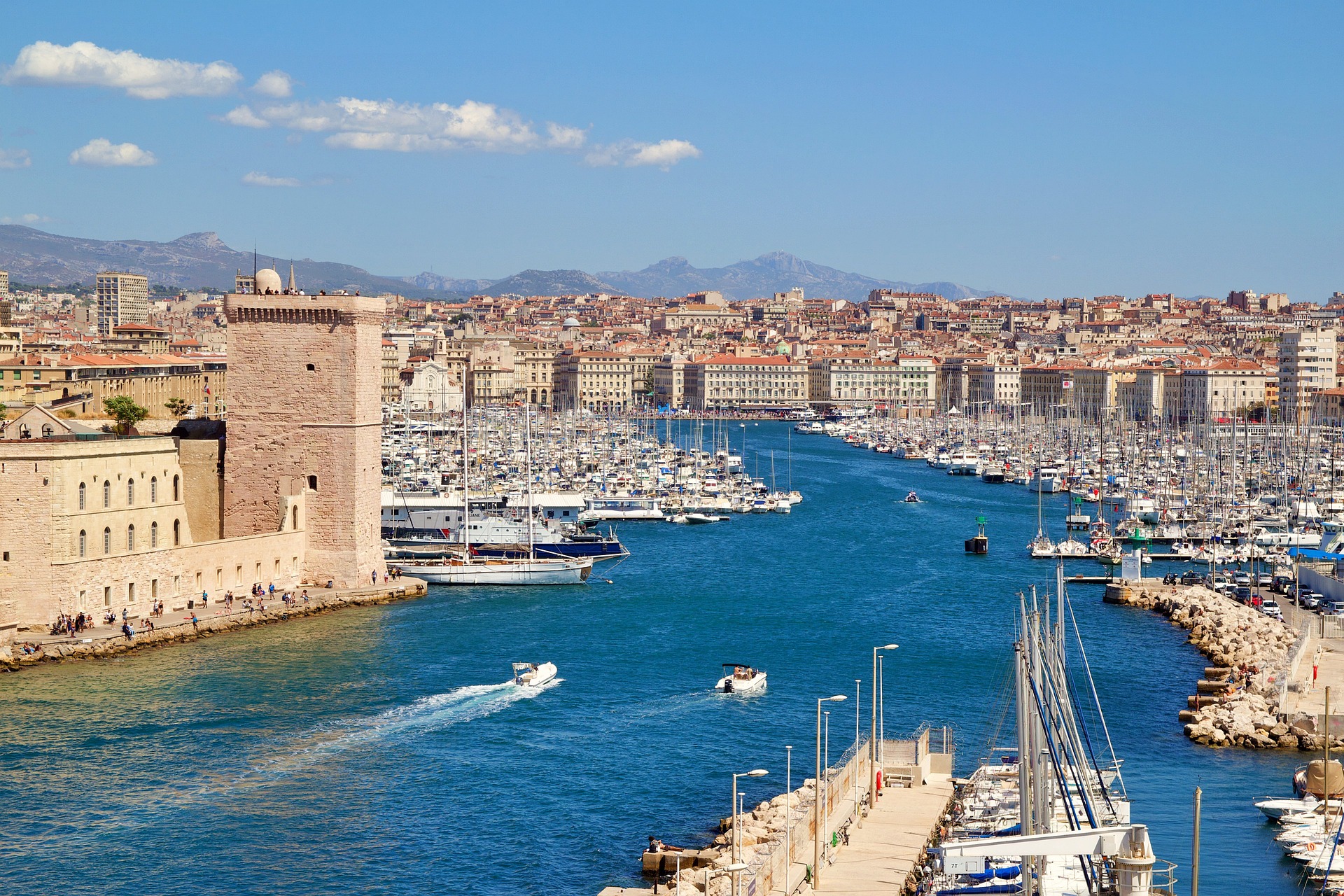 Der Alte Yachthafen von Marseille Vieux Port