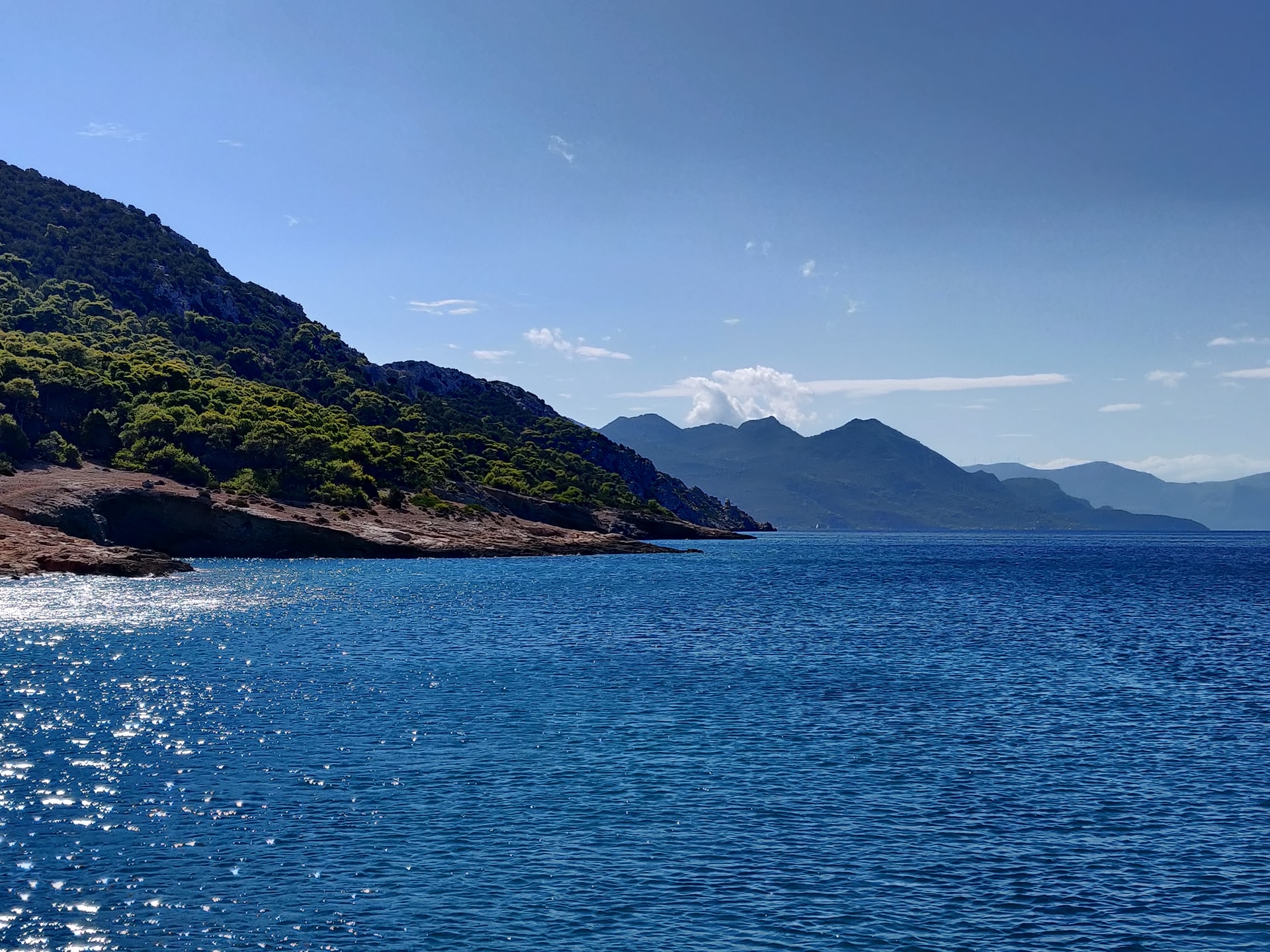 Blick auf die Insel Agistri