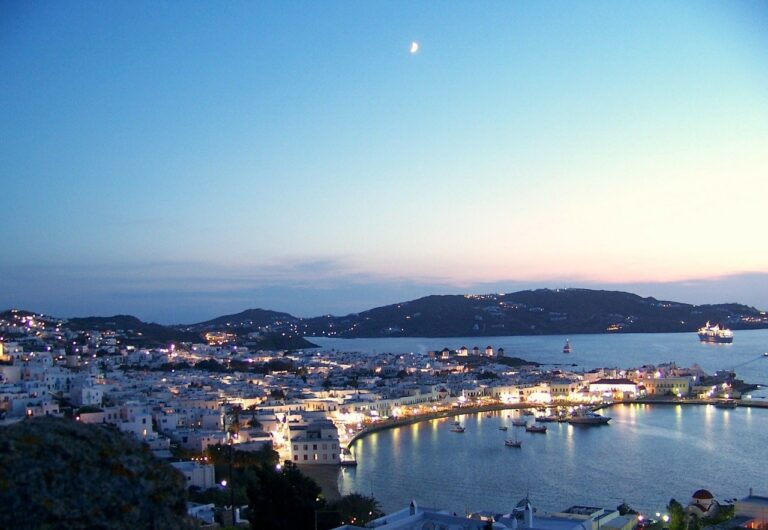 Mykonos am Abend