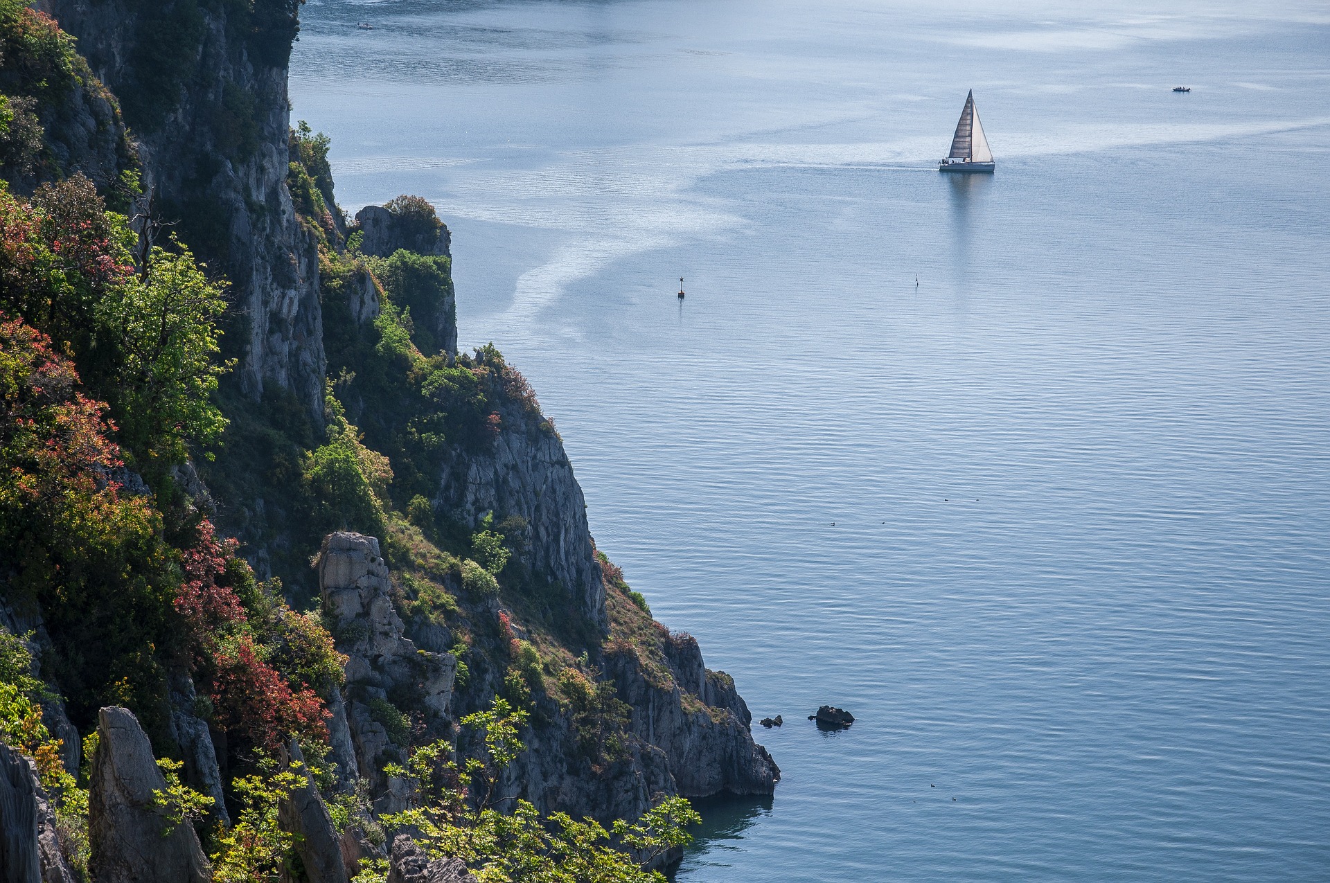 Yacht in der Nordadria