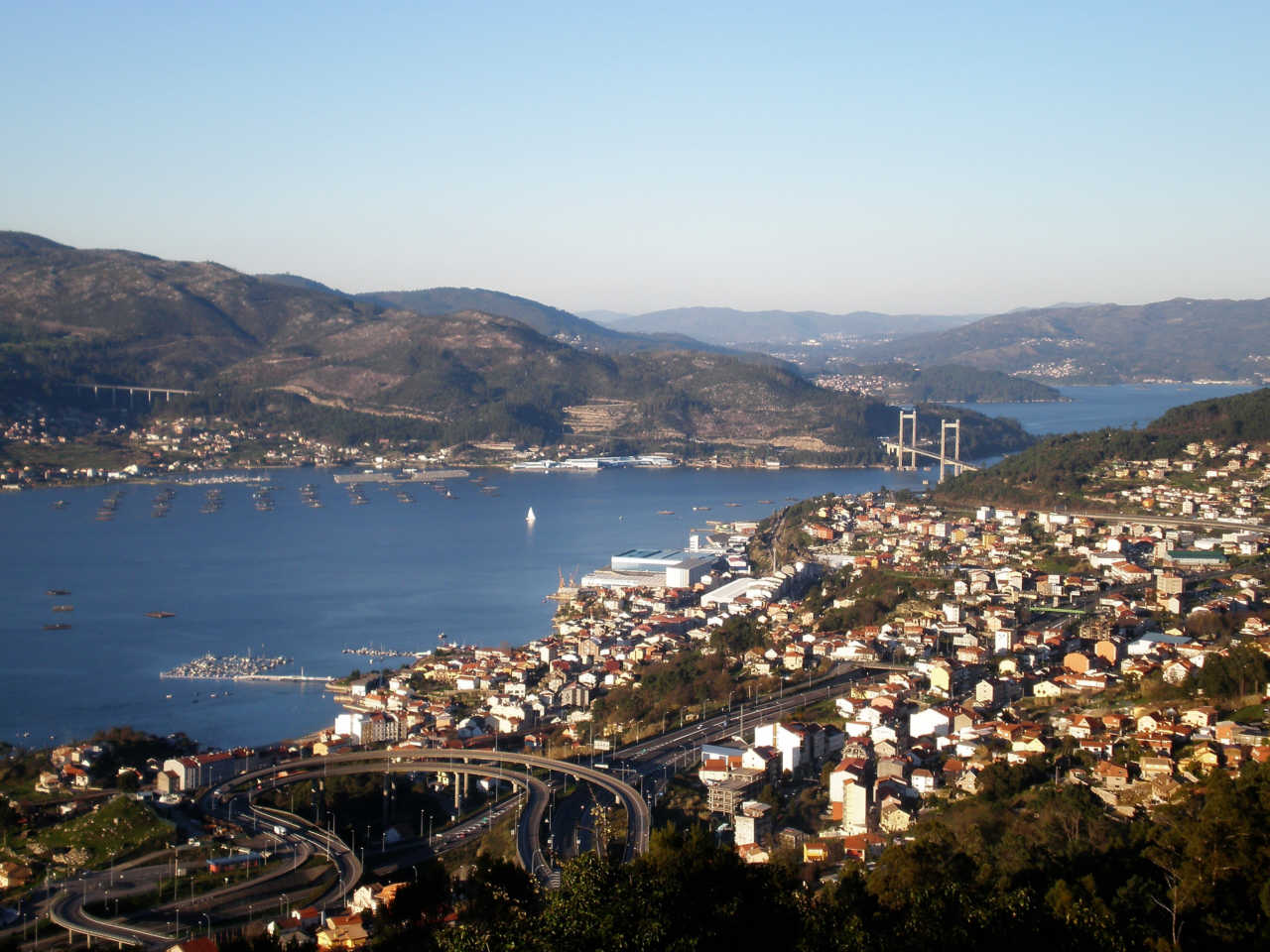 Blick auf Vigo